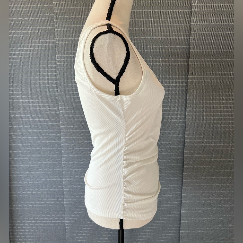 SHEIN Ruched Sides Ribbed Tank Top - Picture 4 of 8